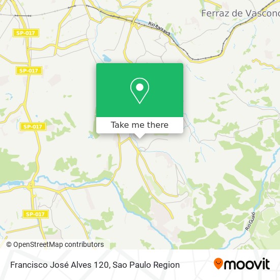 Francisco José Alves 120 map