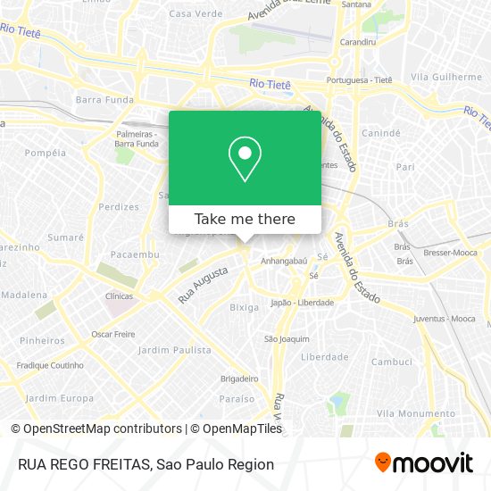 Mapa RUA REGO FREITAS