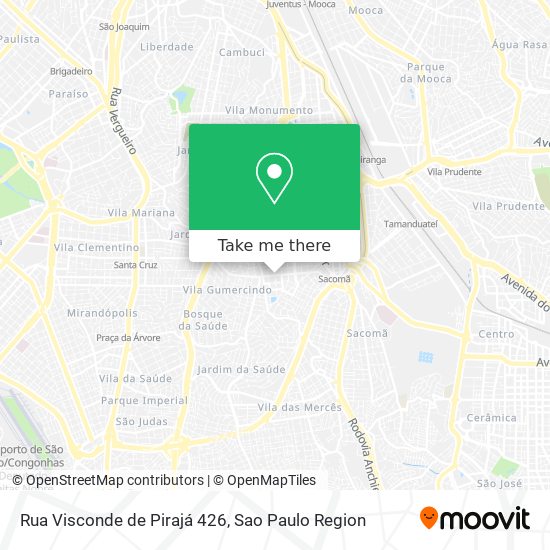 Mapa Rua Visconde de Pirajá 426