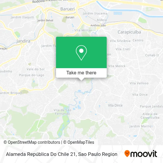 Alameda República Do Chile 21 map