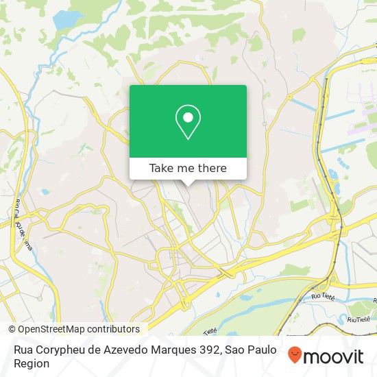 Mapa Rua Corypheu de Azevedo Marques 392