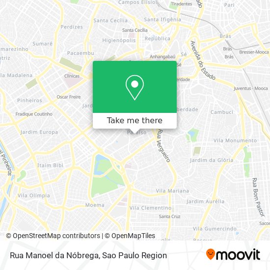 Rua Manoel da Nóbrega map