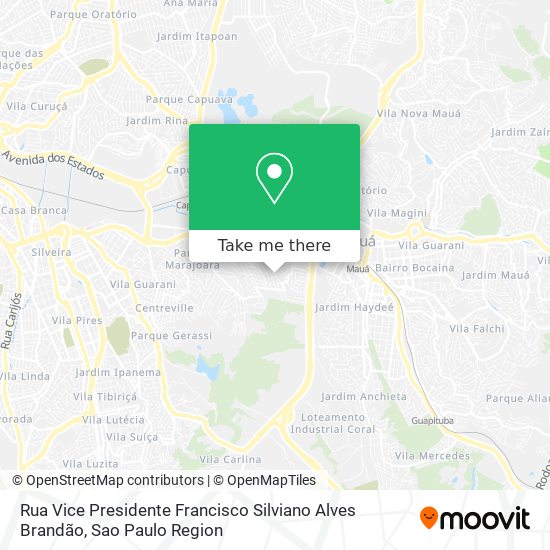 Rua Vice Presidente Francisco Silviano Alves Brandão map