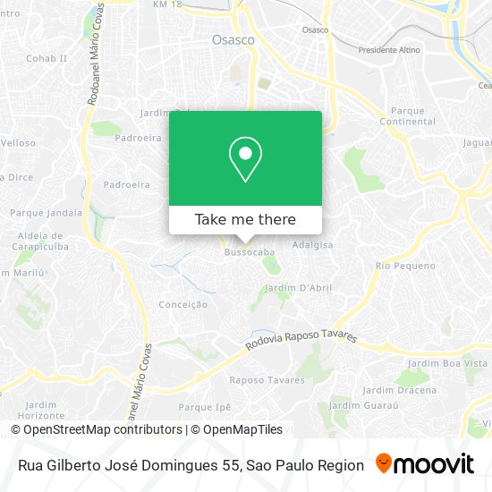 Rua Gilberto José Domingues 55 map