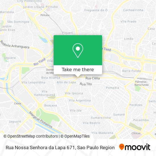 Rua Nossa Senhora da Lapa 671 map