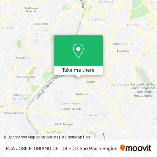 Mapa RUA JOSE FLORIANO DE TOLEDO