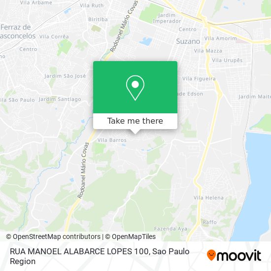 Mapa RUA MANOEL ALABARCE LOPES 100