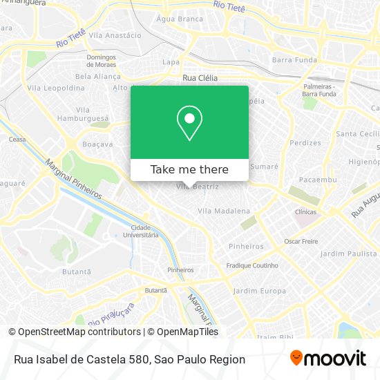 Mapa Rua Isabel de Castela 580
