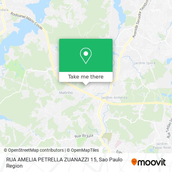 RUA AMELIA PETRELLA ZUANAZZI 15 map