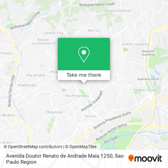 Mapa Avenida Doutor Renato de Andrade Maia 1250