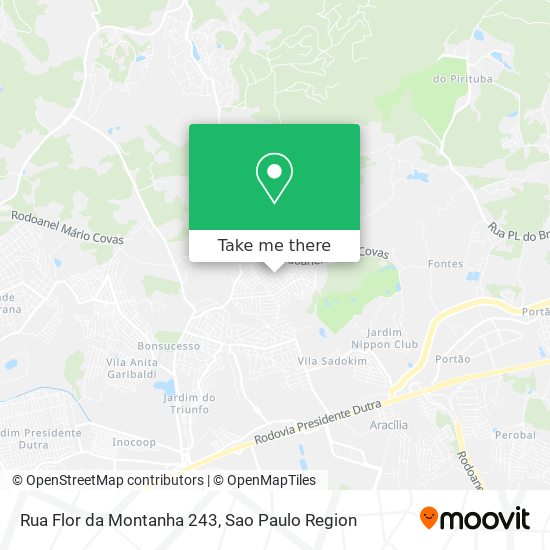 Rua Flor da Montanha 243 map