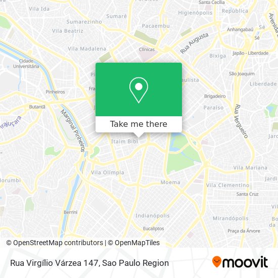 Mapa Rua Virgílio Várzea   147