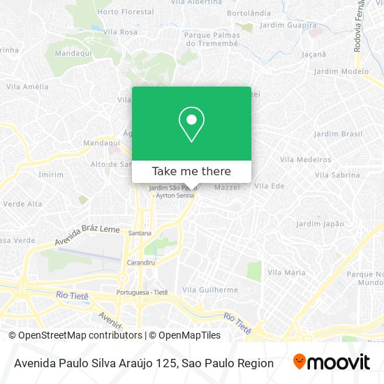 Mapa Avenida Paulo Silva Araújo 125
