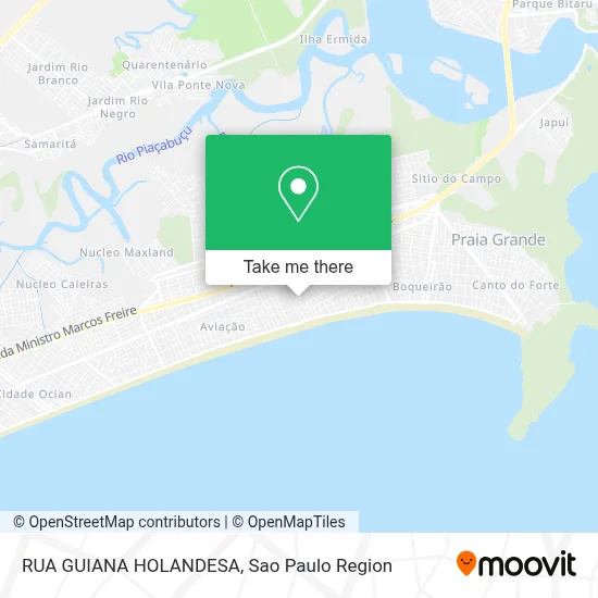 RUA GUIANA HOLANDESA map