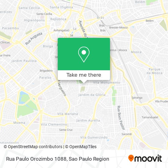 Mapa Rua Paulo Orozimbo 1088
