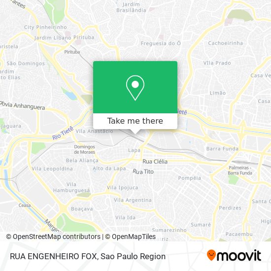 RUA ENGENHEIRO FOX map