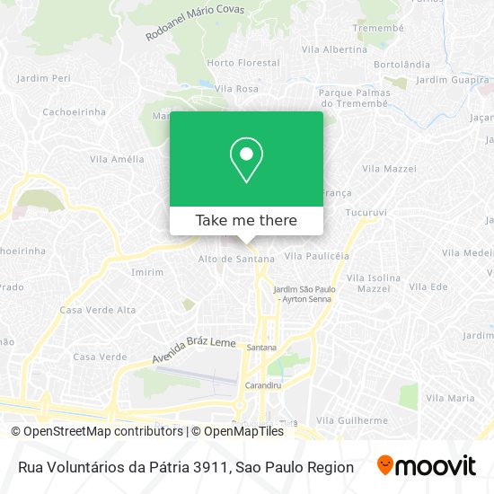 Mapa Rua Voluntários da Pátria 3911