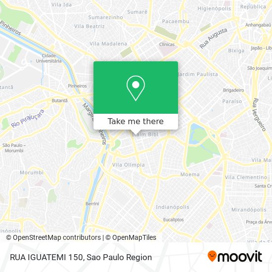 RUA IGUATEMI 150 map