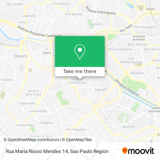 Mapa Rua Maria Rissio Mendes 14