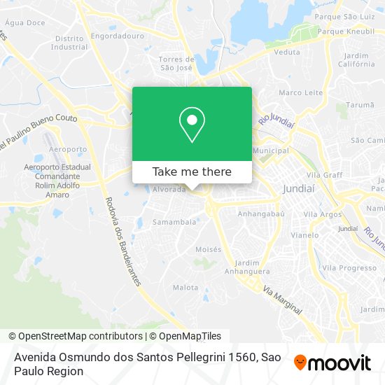 Avenida Osmundo dos Santos Pellegrini 1560 map