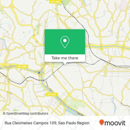 Mapa Rua Cleomenes Campos 109