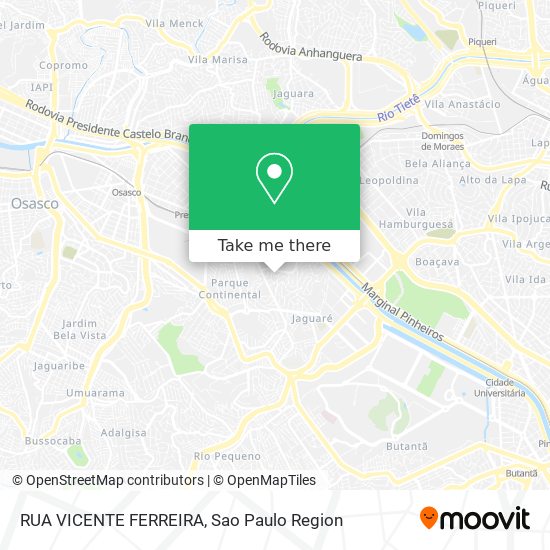 RUA VICENTE FERREIRA map