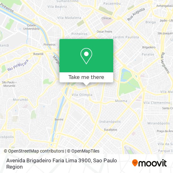 Avenida Brigadeiro Faria Lima 3900 map