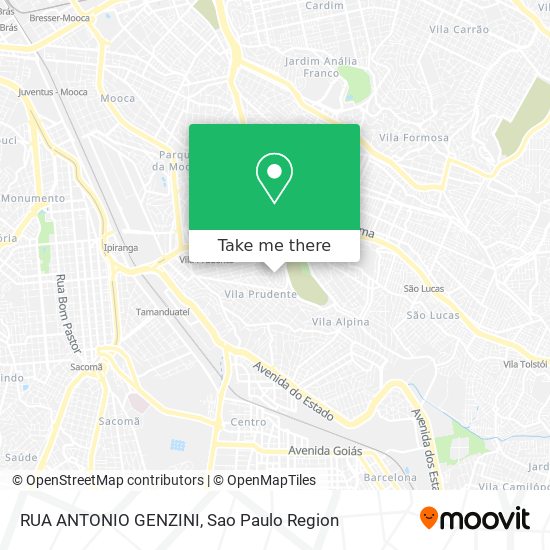 RUA ANTONIO GENZINI map