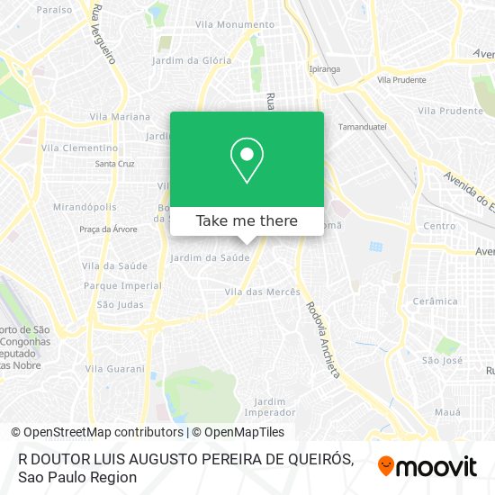 Mapa R DOUTOR LUIS AUGUSTO PEREIRA DE QUEIRÓS
