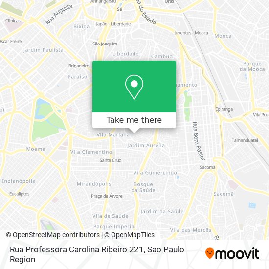 Mapa Rua Professora Carolina Ribeiro 221