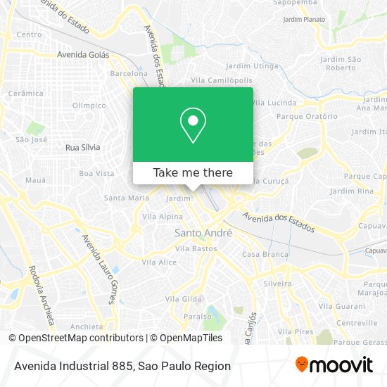 Mapa Avenida Industrial  885