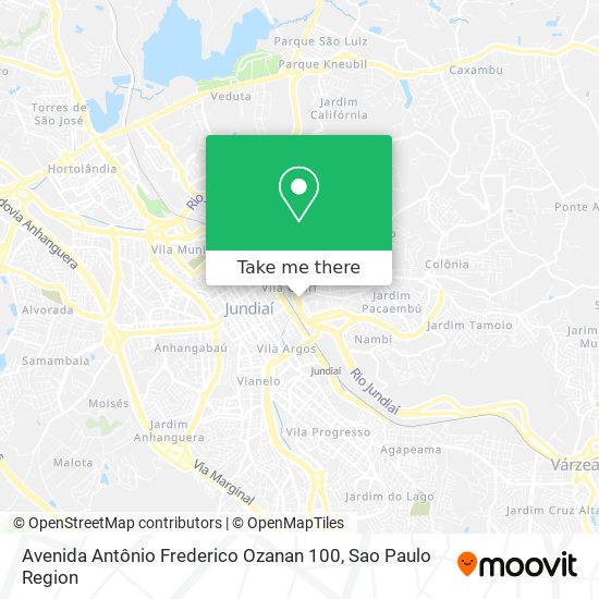Avenida Antônio Frederico Ozanan 100 map