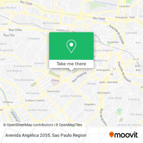 Avenida Angélica 2055 map