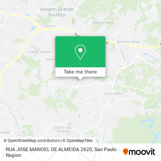 Mapa RUA JOSE MANOEL DE ALMEIDA 2620