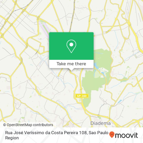 Mapa Rua José Veríssimo da Costa Pereira 108