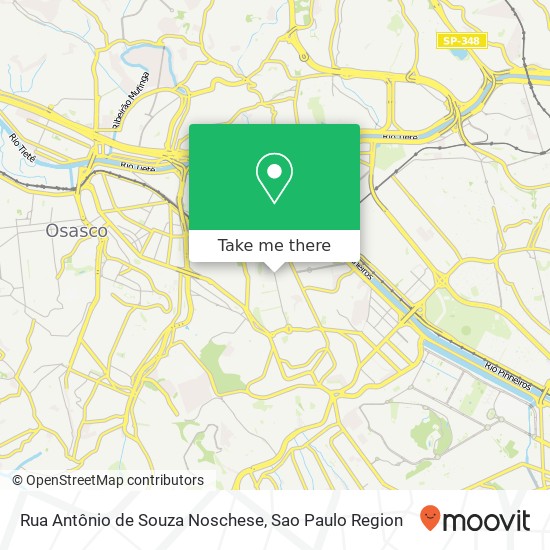 Mapa Rua Antônio de Souza Noschese