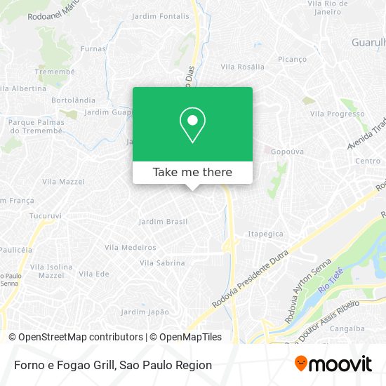 Mapa Forno e Fogao Grill