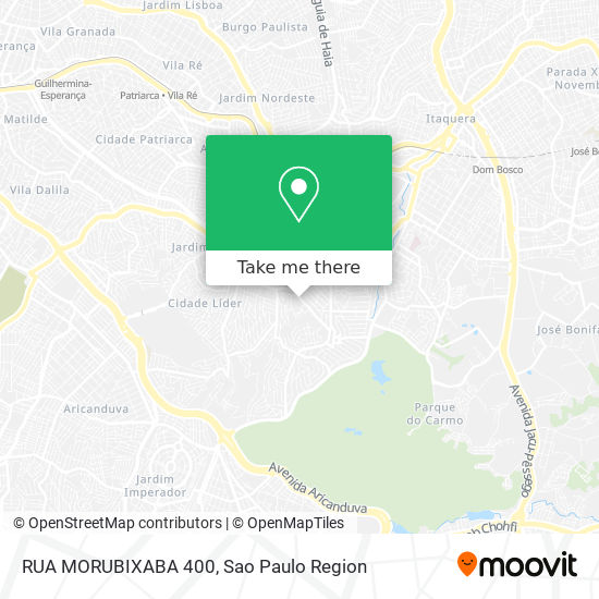 Mapa RUA MORUBIXABA 400