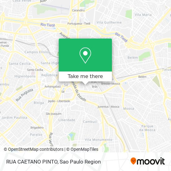 RUA CAETANO PINTO map