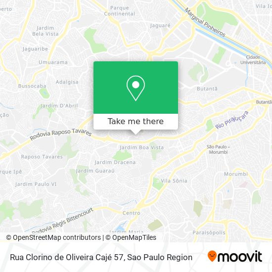 Rua Clorino de Oliveira Cajé 57 map