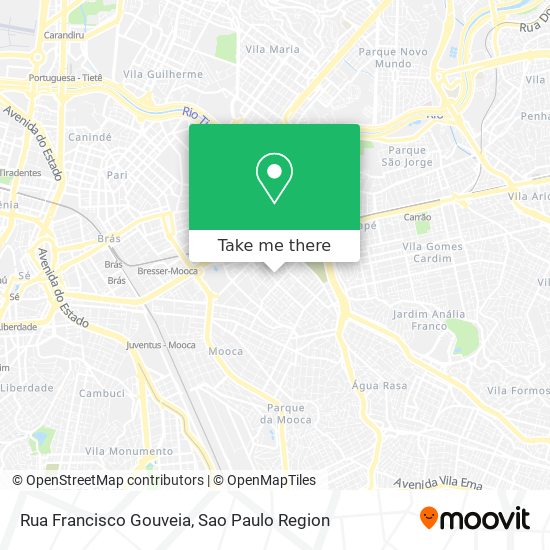 Mapa Rua Francisco Gouveia