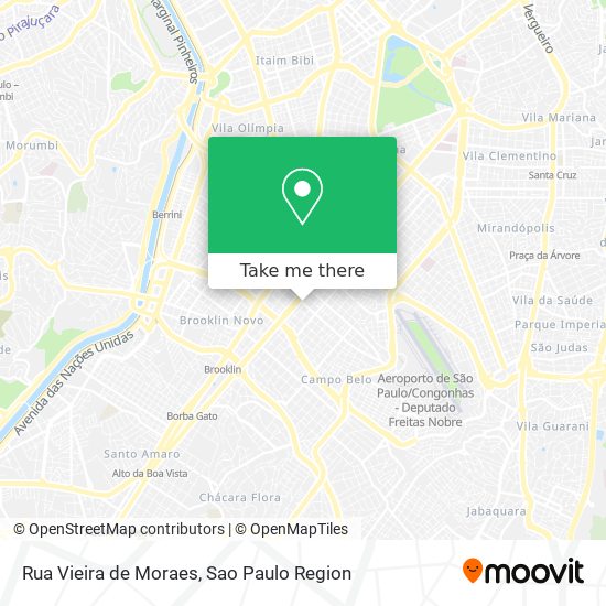 Mapa Rua Vieira de Moraes