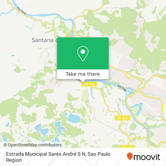 Mapa Estrada Municipal Santo André S N