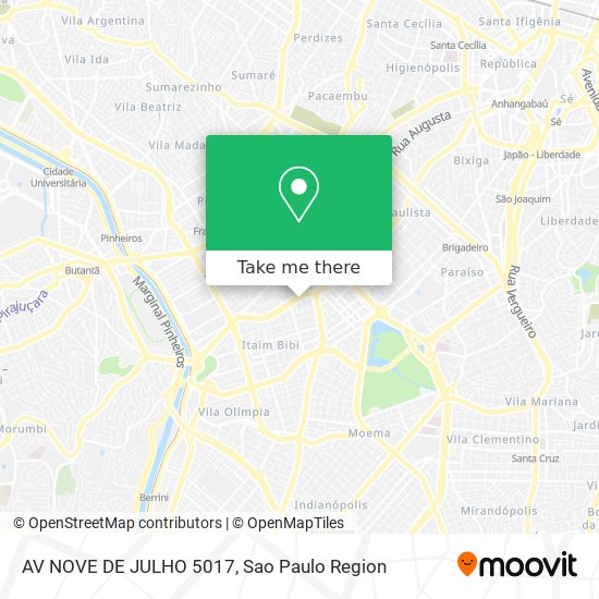 AV  NOVE DE JULHO 5017 map