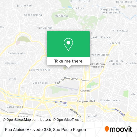 Mapa Rua Aluísio Azevedo 385