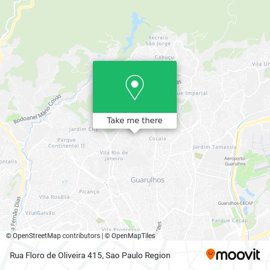 Mapa Rua Floro de Oliveira 415