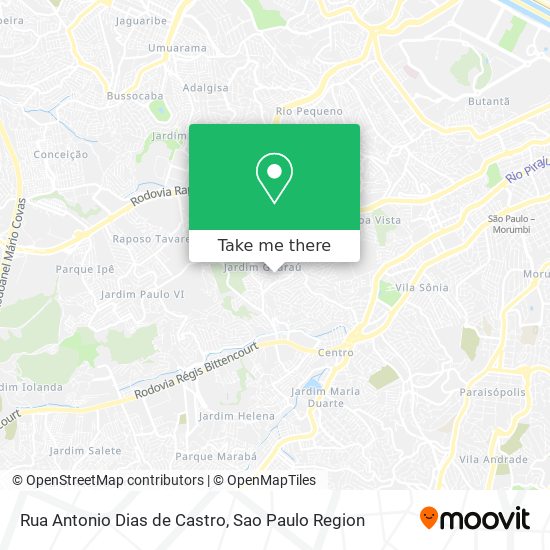 Rua Antonio Dias de Castro map