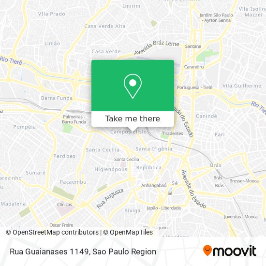Rua Guaianases  1149 map