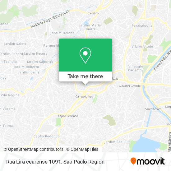 Mapa Rua Lira cearense 1091