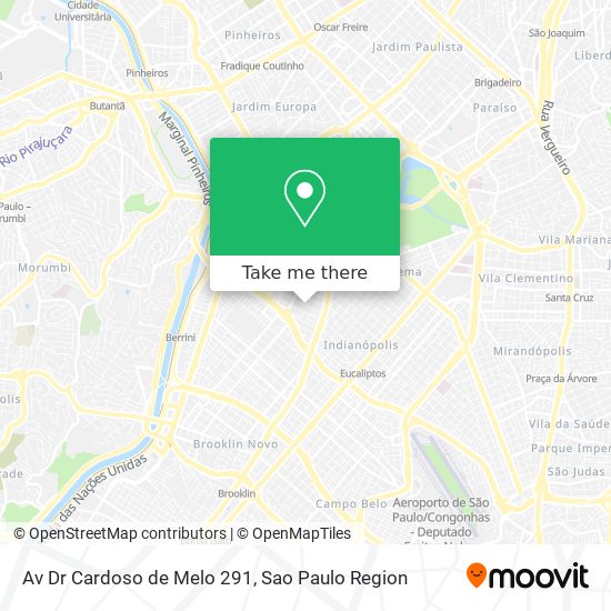 Mapa Av  Dr  Cardoso de Melo  291